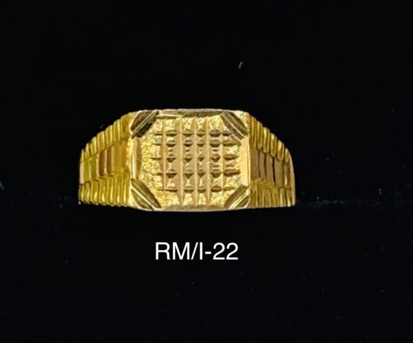 22ct Mens Ring - Plain Gold